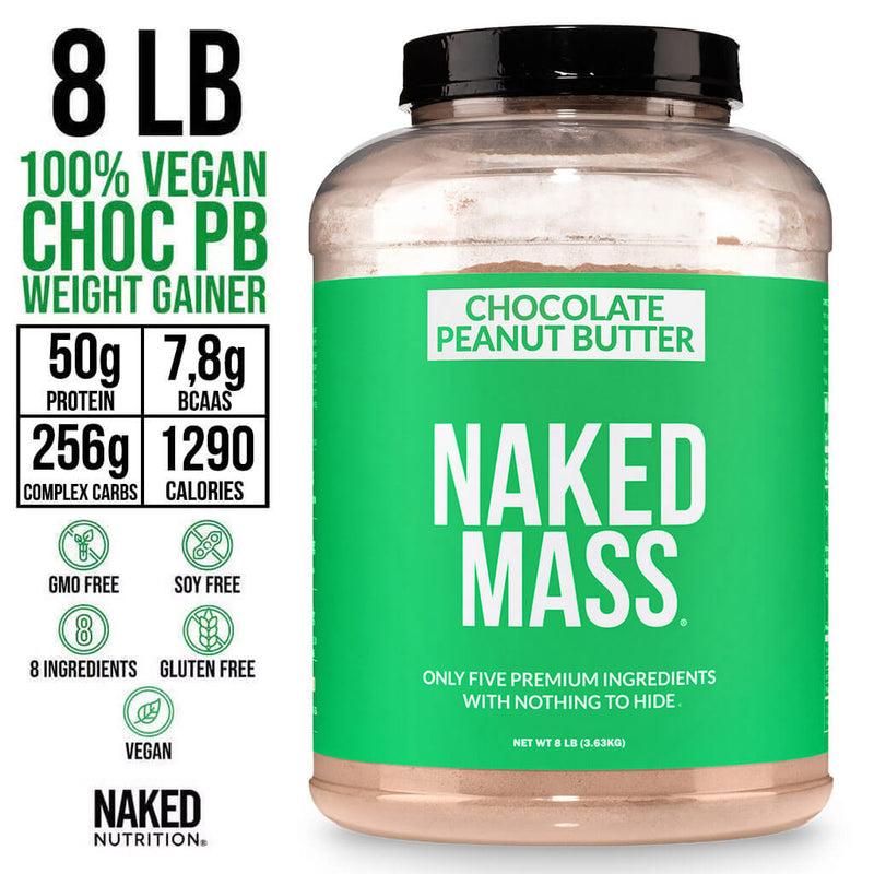 Chocolate Peanut Butter Vegan Mass Gainer Supplement - Chocolate PB (Vegan)